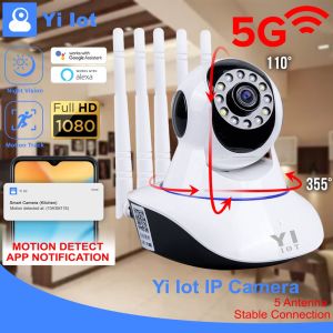 ♥Original Product+FREE Shipping+COD♥5G IP Camera 5 Antenna PTZ Wireless CCTV 1080p Auto Track Security with LED IR Night Vision Yi Iot