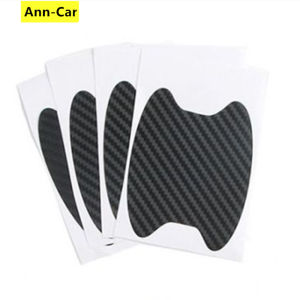 【Ann-Car】Universal Carbon Fiber Auto Car Door Handle Stickers Car Handle Protection Car Handle Anti Scratch Stickers