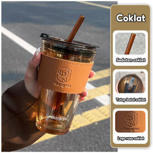 Yoowoo Botol Minum Aesthetic / Tempat Minum Transparant / Water Bottle Transparant