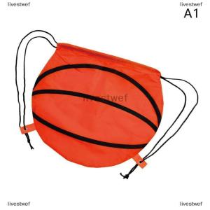 [COD] livestwef 210D Portable Polyester Basketball Drawstring Bags Shoulder Backpack Soccer Rugby Storage Bag Outdoor Traveling