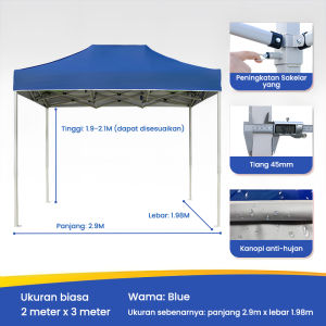 Tenda Bazar Pameran Tenda Lipat 2x3 3x4 Tenda gazebo Tenda Dagang otomatis