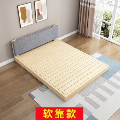 Frame Tatami Pine Platform Japanese Low Sheet Double Bed Rental House Hard Board Solid Wood 2025