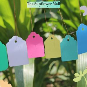 Sunflower 100Pcs Garden Plant Labels Plastic Plant Tags Nursery Markers Flower Pots