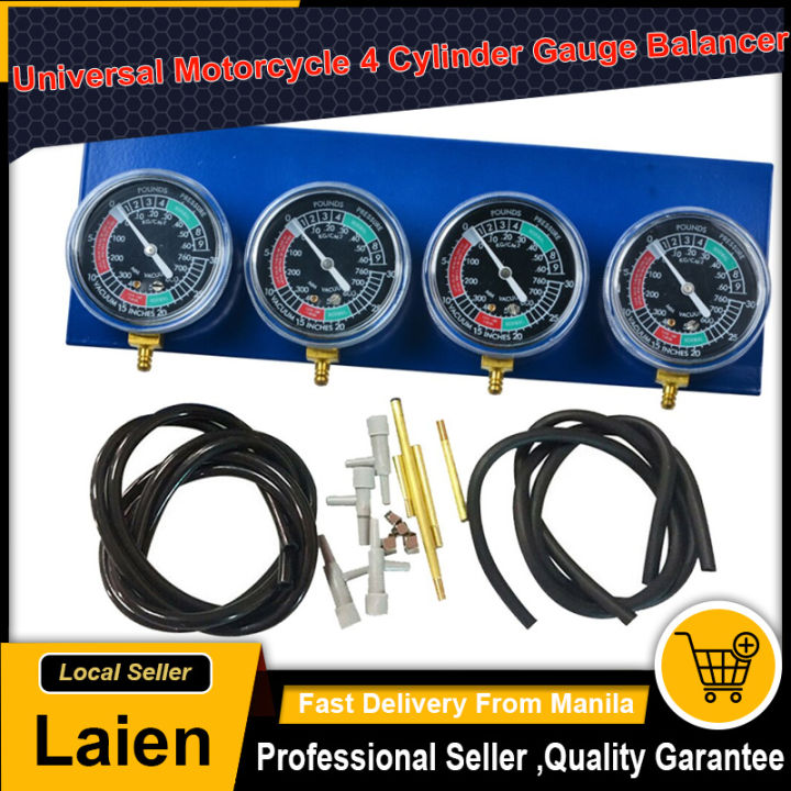 4 Cylinder Gauge Balancer Motorcycle Carburetor Synchronizer Vacuum