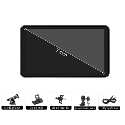 7 inch Carplay Android Auto đài phát thanh xe hơi máy nghe nhạc video đa phương tiện Màn hình cảm ứng Bluetooth di động với giao diện Type C phụ trợ cho camera chiếu hậu
