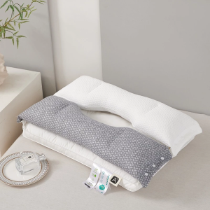 [SG READY STOCK]Japanese Ergonomic Latex Neck Pillow Cervical Neck Support Pillow For Travel Neck Pain Relief Sleep Pillow