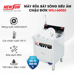 Máy rửa bát chén siêu âm chậu đơn NS-600SS NEWSUN