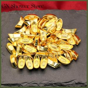 [GN Store] 10pcs Ingot Chinese Yuan Bao Wealth en Statue Ingots Decor Ornament Decorative Year New Bar Lucky Money Prosperity