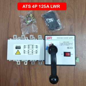 ATS 3 pha 125A Chuyển Nguồn Tự Động 4P 125A LWR 380V Chuyển Điện Lưới Máy Phát Solar bộ chuyển nguồn ats 3 pha 125A LWR