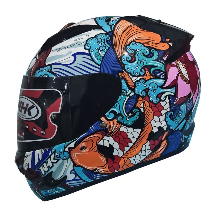 Honda Nhk Road Race NHK Race Pro Koi Fish Full Face Helmet