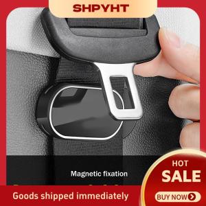 SHPYHT Kẹp cố định dây đai an toàn xe hơi hút từ tính kẹp cố định dây đai an toàn xe hơi kẹp cố định điều chỉnh được kẹp chặn dây an toàn thông dụng