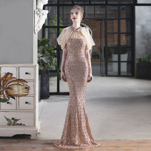 Evening dress womens new banquet Sequin fishtail prom party dress long gown formal birthday dress wedding dress