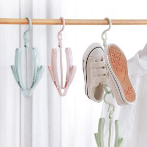 Balcony Shoe Drying Rack Hook Drying Hanger by JUST4U
