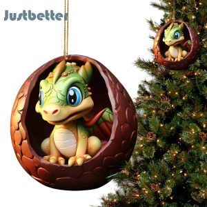 Christmas Accessories Dragon Egg Decor Acrylic Dragon Figurine for Bag Backpack Festive Home Décor