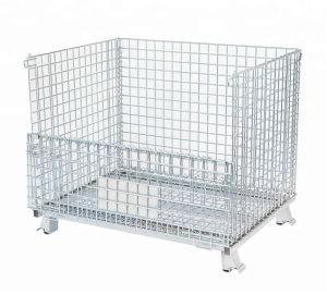 ตะแกรงเหล็ก พับได้ มีล้อเลื่อน (รับน้ำหนักได้800kg) ตะกร้าเหล็ก รถเข็นเหล็ก ตะแกรงเก็บของวางซ้อนได้ วางของได้อเนกประสงค์ รถเข็น รถ