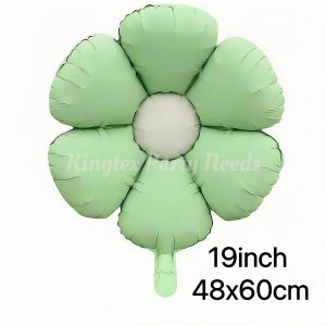 19 inch Matte Daisy Foil Retro pastel Cream Caramel daisy themed birthday High Quality Foil Balloon Party Decoration