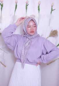 Oversize Crop Sweater - Sweater Wanita Kekinian