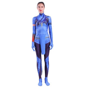 324Kids Spandex Avatar Halloween Costume Aliens Full Bodysuit Jumpsuit for Men and Women