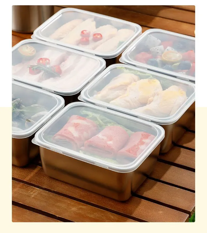 Hộp Đựng Thực Phẩm Inox 304 Có Nắp Đa Năng Hộp Đựng Thực Phẩm Inox 304 Có Nắp Đa Năng