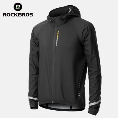ROCKBROS Cycling Raincoat for Men MTB Road Bike Motorcycle raincoat Waterproof Windbreaker Reflective Portable Outdoor Rainproof Jerssey