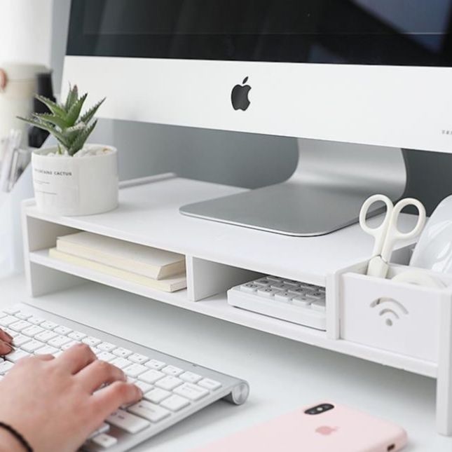 SYB Computer Monitor Screen Double Layer Increase Rack Desktop Rack ...