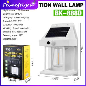 Solar Light Outdoor Waterproof Wall Lights Sunlight Pathway Fence Lamp Yard Luminous Wall Washer Waterproof Outdoor Garden Decoration Tungsten Light Bulb