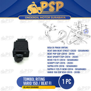 Tombol Riting Vario 150 - Saklar Switch Lampu Reting Sen Sein Honda Beat Fi Scoopy ESP Vario 125 LED