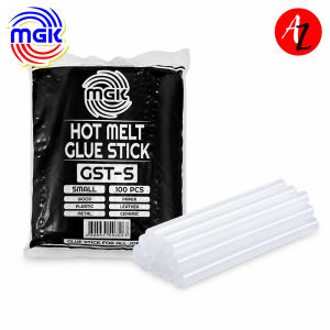 MGK GTS-S Glue Stick Small 100pcs Pack Hot Melt Glue Gun Refill Sticks for School Office DIY Crafts and Repairs
