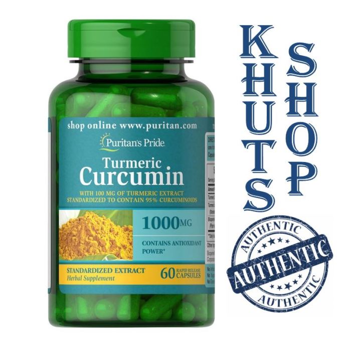 Turmeric Curcumin 1000 Mg 60 Capsules, Antioxidant Support, Puritan's ...