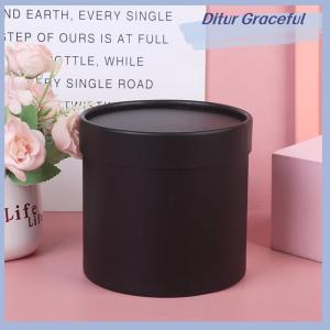 Ditur 1 PC Round Flower Paper Boxes Hold The Bucket Gift Packaging Box Party Gift Box