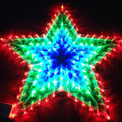 CBLUE Lantern Lights Ligyetor Parol Christmas LED Lights Seven Star Glittering Seasonal Lights Outdoor Decoration