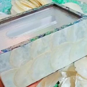 Sacesr Modern Tissue Minimalist Luxury Creative Tissue Boxes Rectangular Portable Napkin Home Living Room Desktop Decoration B8T9H