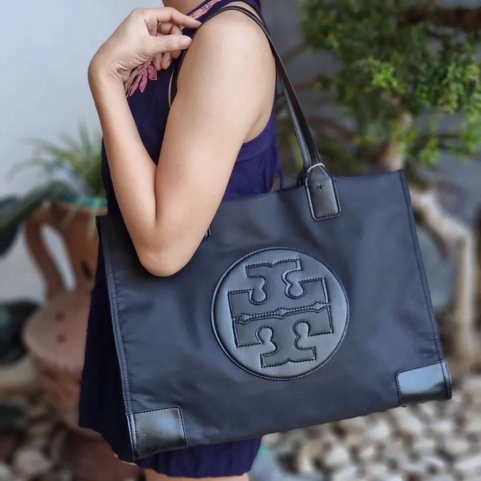 Black tote shop bag tory burch