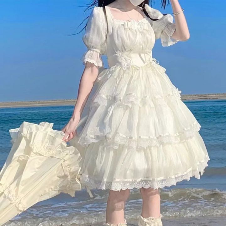 Váy Công Chúa Lolita Bé Gái Váy Trẻ Em Váy Liền Sinh Nhật Một Tuổi Em Bé  Mẫu Xuân Thu Trang Phục Tây Ban Nha | Lazada.vn