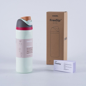 【SG Hot-sale】Owala FreeSip Insulated Stainless Steel Water Bottle 24Oz 32Oz Owala Bottle with Locking Push-Button Lid BPA-Free Thermos Multiple Color Schemes
