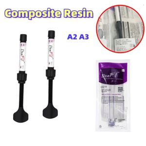 DenFil Light Cured Hybrid Composite Resin Refill A1 A2 A3 4g Vericom Dental Flowable Composite Dental Restoration /Dental Supplies