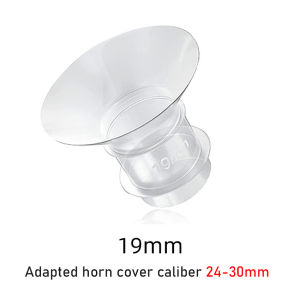 Clear Silicone Flange Inserts Breast Pump Accessories Flange Funnel Inserts 15/17/19/21mm Caliber Size Adaptor Converter Small Nipple Horn Adapter for Wearable Breast Pump