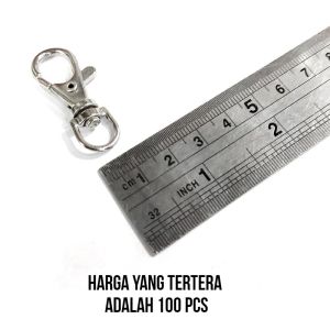 Pengait idcard Cantelan Besi Gantungan Tali ID Card 1 cm 10mm Kualitas Bagus (ISI 100PSC)