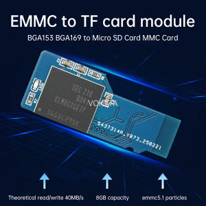 EMMC to Micro SD/TF Card Adapter Module - BGA153/BGA169 to SD Card Converter for Memory Chip Reading