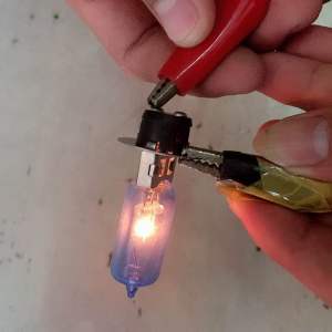 Lampu depan motor xenon lancip dan bulat 35watt bebek matic terang