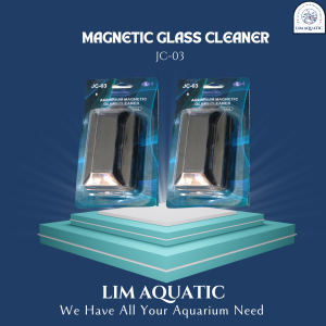 JC-03 AQUARIUM MAGNETIC GLASS CLEANER / SIKAT MAGNET L