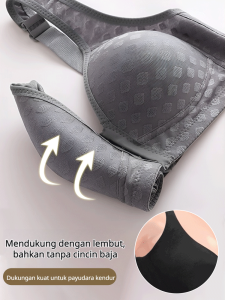 Set Pakaian Dalam Dukungan Rebound Membentuk Bra Anti Kendur Mengangkat Punggung Seksi Berbentuk U