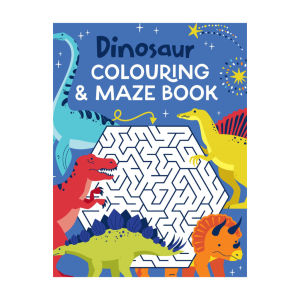 Dinosaur Mazes & Colouring Book With Fun Illustrations & Over 40 Mazes