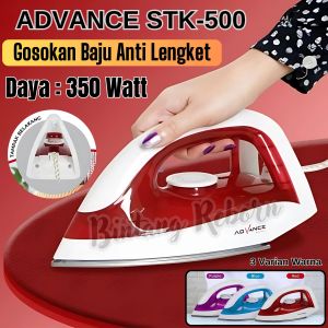 Setrika Listrik Murah Advance Stk-500 Gosokan Baju Anti Lengket Daya 350 Watt - Setrika Baju | Setrika Pakaian Murah | ADVANCE Setrika/Gosokan Listrik | Setrika Murah ~ Bro