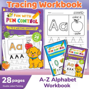 Tracing Workbook Copybook Number Alphabet Writing Practice Reusable Preschool Fine Motor Early Learning