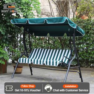 SOFTHOME Outdoor Rocking Chair For Three Home Outdoor Swing Shade Rocking Chair Home Hammock Adult Swing