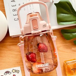 🇲🇾🔥[READY STOCK]🔥Dodge 1100ml Kids Leakproof BPA Free Tritan WaterBottle Crossbody Strap Detachable Straw Stickers