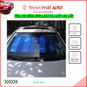 Tấm Che Nắng Kính Lái Xe Hơi Ô Tô Bên Trong Gấp Gọn Tiện Lợi tấm cách nhiệt-Hàng Cao Cấp