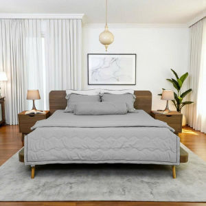 Inbox Shop chọn mẫu -Bộ Ga Tencel Tatana Silver 4 Món Cao Cấp Chất Vải Mềm Mịn Thoáng Mát - Màu ngẫu nhiên