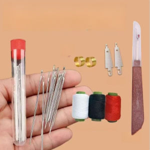 [Great Value 34-Piece Set] 大眼针套装Large-Eye Steel Needle Sewing Tool Set [Keping Bernilai Hebat] Set Alat Jahit Jarum Keluli Bermata Besar Hidung Besar Jarum Keluli Bermata Besar Set Jarum Jahit Kuilt Buatan Tangan Slim